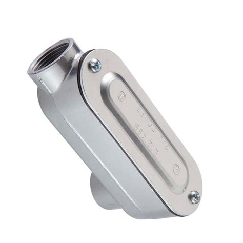 Halex 1/2 in. Rigid Standard Fitting Type-LB Threaded Aluminum Conduit Body 58605 - The Home Depot