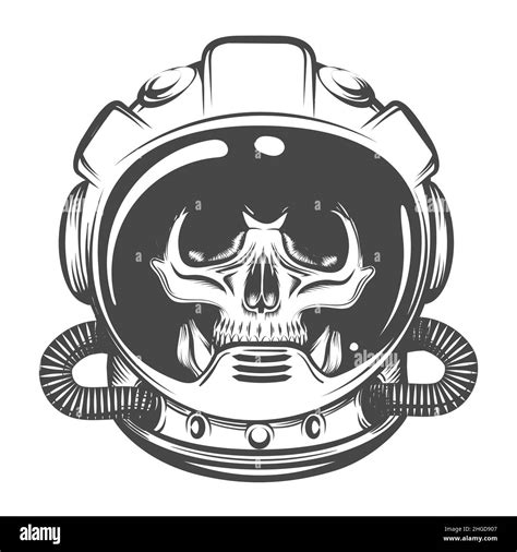 Astronaut Helmet Illustration