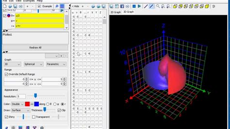 Plot spherical equations with Graphing Calculator 3D - YouTube