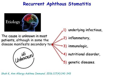 Recurrent aphthous stomatitis