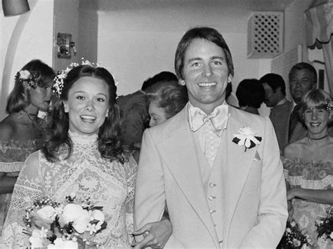 Actor John Ritter poses with his bride, Nancy Karen Morgan, in the ...