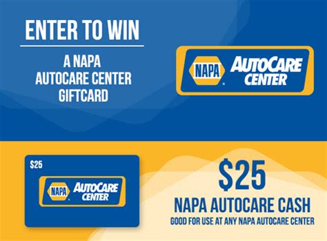 Napa AutoCare $25 Gift Card