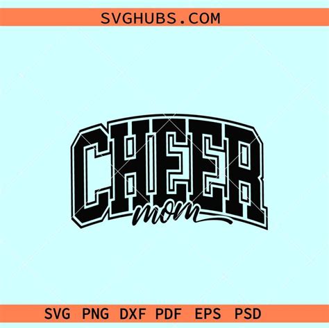 Cheer mom varsity font SVG, cheer mama svg, cheer shirt svg, sport mom svg