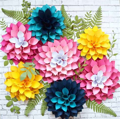 Step by Step Easy Giant Paper Dahlia Tutorial