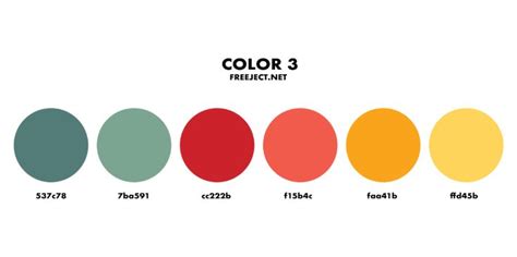 Color Palette PNG - 6 Color Combinations