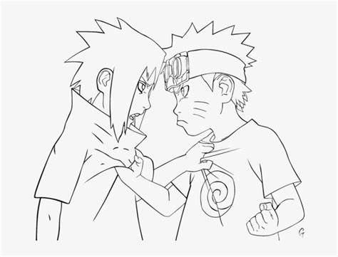 Naruto Vs Sasuke Coloring Pages Kid Naruto And Sasuke - Naruto E ... - Coloring Home | Cartoon ...