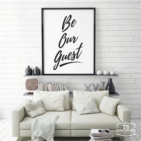 Be Our Guest Printable Quotes Home Decor Guest Room - Etsy