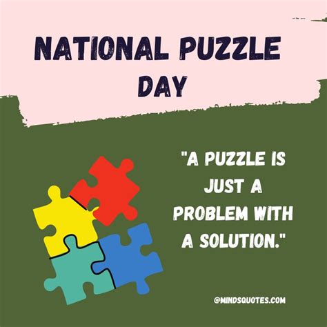 50 National Puzzle Day Quotes, Wishes & Messages