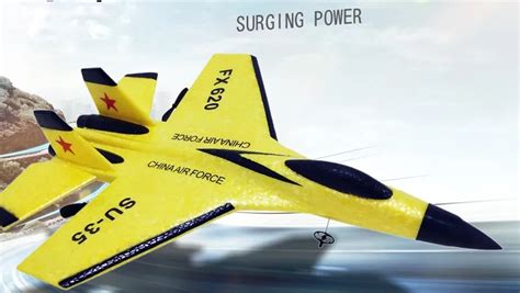 2.4g Epp Foam Glider Rc Airplane Fx-620 Su-35 Take Off In Two Modes ...