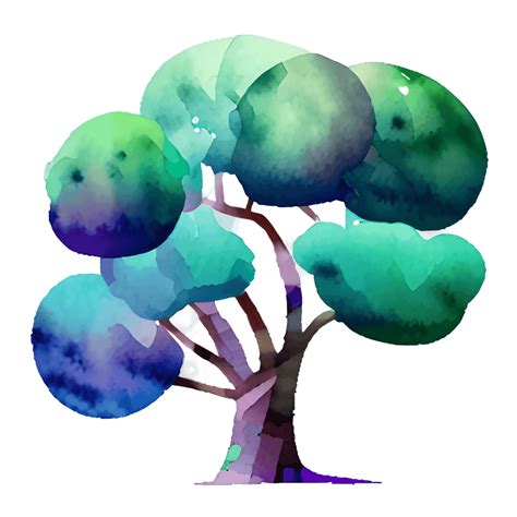 Watercolor Tree Childrens Illustration · Creative Fabrica