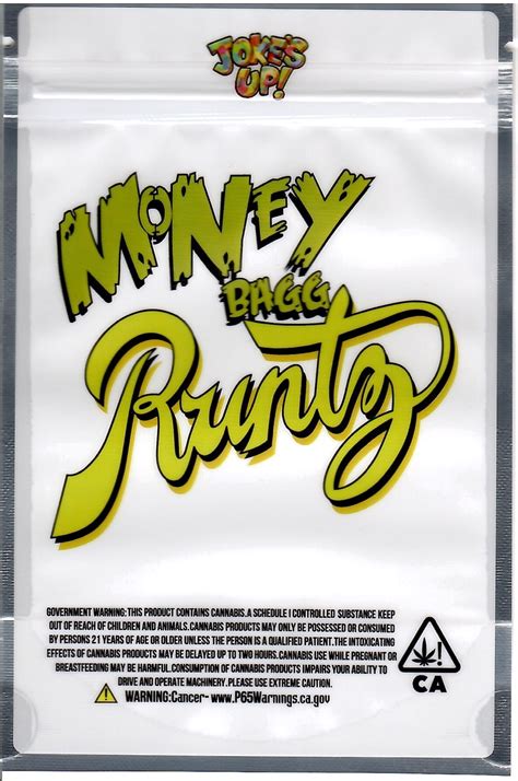 Money Bagg Runtz Mylar Bags — The Baggie Store