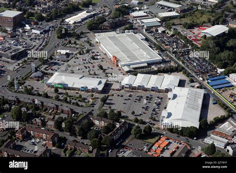 aerial view of Bolton Gate Retail Park, Bolton Stock Photo - Alamy