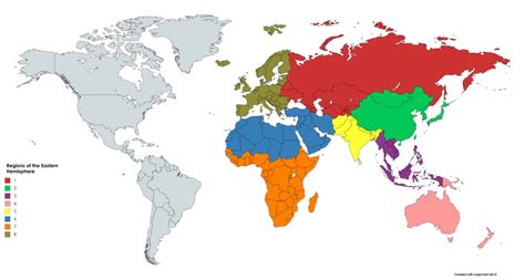 Regions of the Eastern Hemisphere Diagram | Quizlet