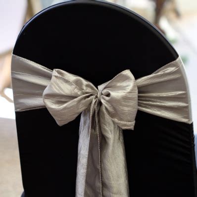 All Events: Event, Party and Wedding Rentals - Ohio: Platinum Crinkle Sash