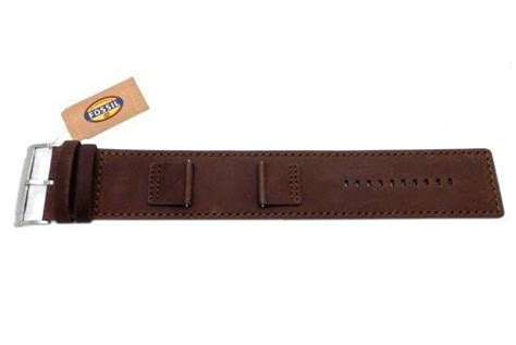 Fossil Brown Smooth Genuine Heirloom Leather 22mm Wide Watch Cuffband | Total Watch Repair - S221056