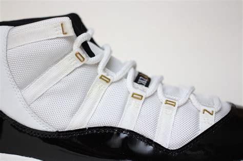 Air Jordan 11 DMP "Gold Eyelet" Sample on eBay - SneakerNews.com