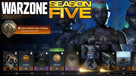 WARZONE SEASON 5 BATTLE PASS UNLOCKED! Modern Warfare Warzone Season 5 ...