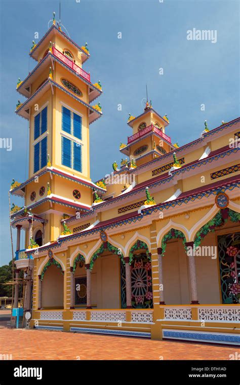 Cao Dai temple, Tay Ninh, Vietnam Stock Photo - Alamy