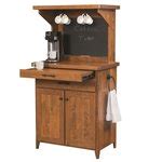 Coffee Station Hutch from DutchCrafters Amish Furniture