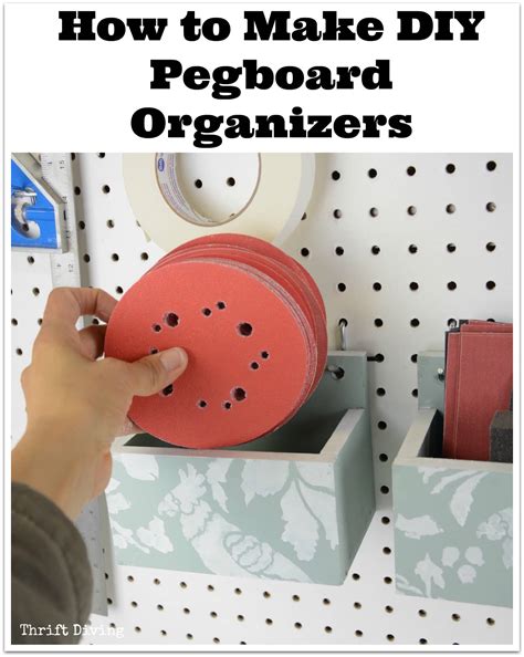 How to Make a DIY Pegboard Organizer For Your Garage or Craft Room