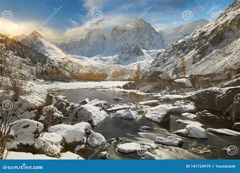 Altai mountains stock image. Image of landscape, capped - 141724979