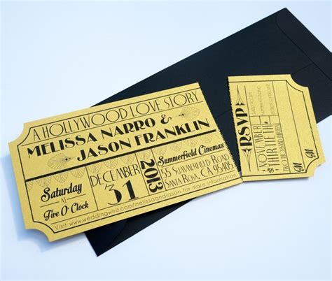 Blank Movie Ticket Invitation Template - FREE DOWNLOAD - Aashe