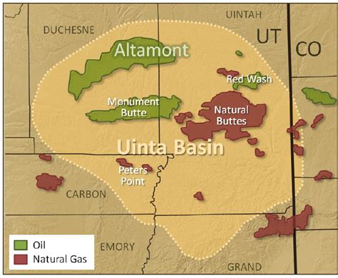 Uinta Basin Play Map, acreage map, company map