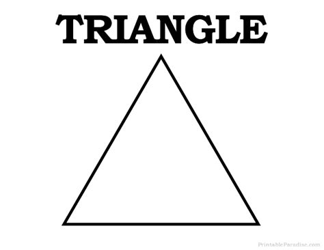 Printable Triangle Shape - Print Free Triangle Shape