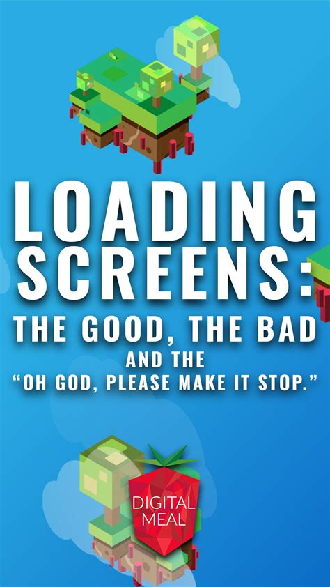 the poster for loading screeners, which is designed to look like an old computer game