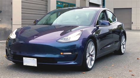 Tesla Performance Model 3 - Color Me Purple - YouTube