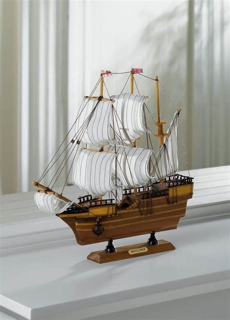 FATHERS DAY GIFT REPLICA NAUTICAL WOODEN HISTORICAL MAYFLOWER SHIP MODEL DECOR | Model ships ...