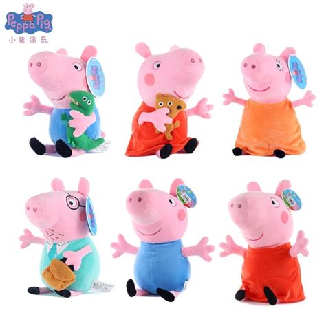 Genuine Peppa Pig George Pig Family Plush Toys For Kids Girls Baby Birthday Party Animal Plush ...