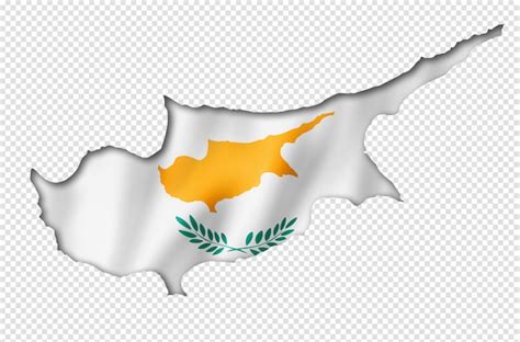 Premium PSD | Cyprus flag map