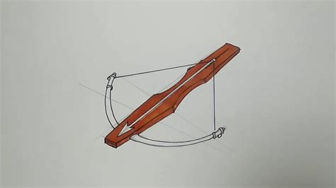 How to Draw a CROSSBOW Step by Step - YouTube