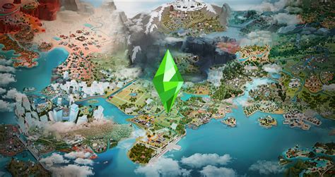 Sims World Map - Loading Screen - The Sims 4 Catalog