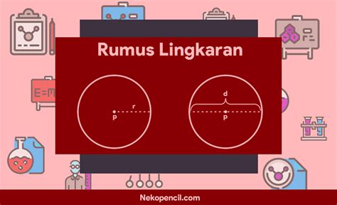 Rumus Lingkaran : Keliling, Luas, dan Contohnya - Nekopencil