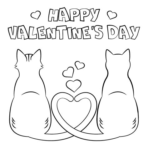 Valentines Day Themed Coloring Pages | Let's Coloring The World