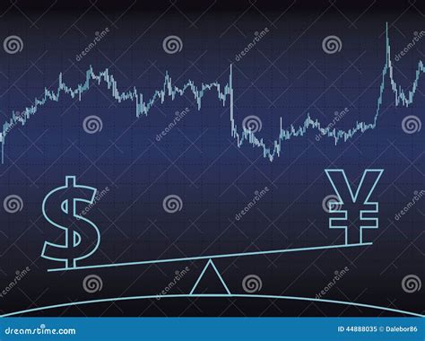 Dollar vs yen stock vector. Illustration of loss, profit - 44888035