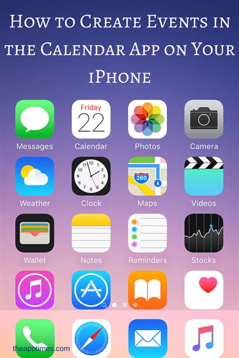 How to Create Events in the Calendar App on Your iPhone | Calendar app ...