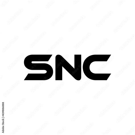 SNC letter logo design with white background in illustrator, vector ...