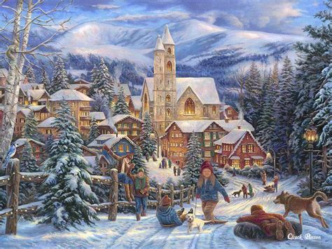 Pin by Nelia Pacardo on Christmas ~ Christian {Other than Nativity Scenes} | Christmas paintings ...