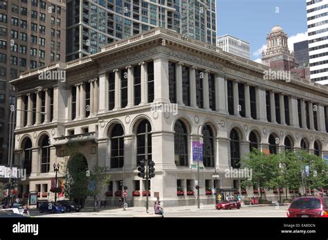 Chicago public library - Chicago, Downtown Stock Photo - Alamy