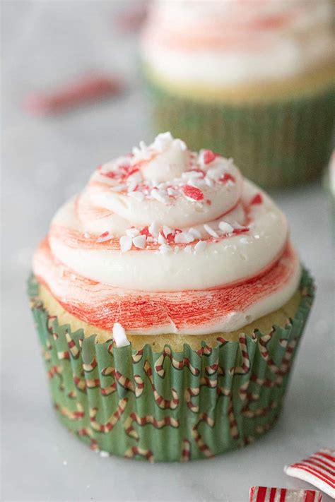 Candy Cane Cupcakes - Sugar and Charm