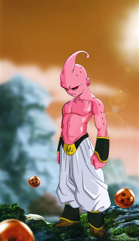 4K, kid buu, red, red background, Dragon Ball, Dragon Ball Z, Majin Buu ...