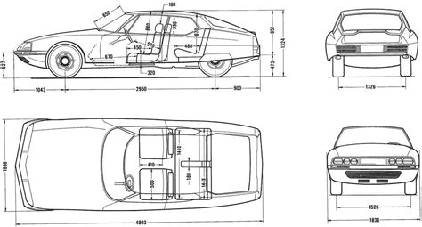 Citroen SM Engineering Drawings | The Car Hobby