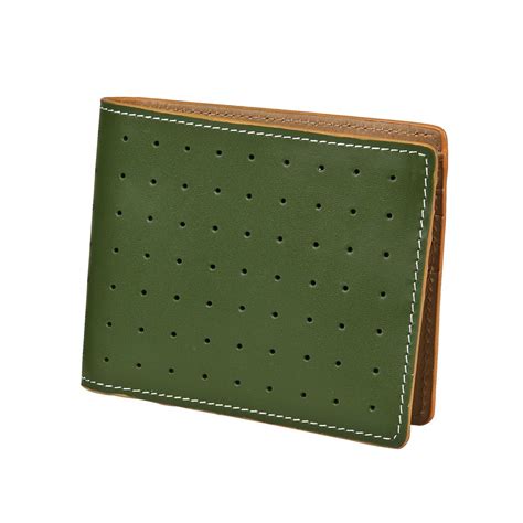 J.FOLD Loungemaster Leather Wallet - Green | Wallets Online