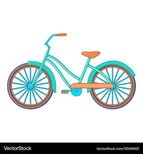 Bike icon cartoon style Royalty Free Vector Image