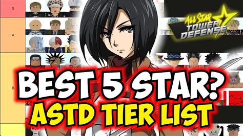 Who Is The Best 5 Star In Astd 5 Star Tier List All Star Tower Defense | Images and Photos finder