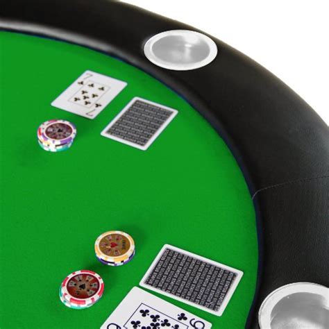 IDS Green Texas Hold’em 84″ 10 Player Folding Poker Table Top w/Stainless Steel Cup – Welcome to ...