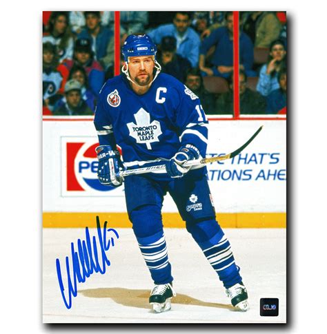 Wendel Clark Toronto Maple Leafs Autographed Spotlight 8x10 Photo ...